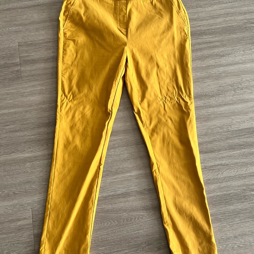 Yellow Stretch Work Pants
